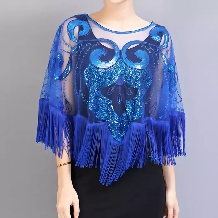 sequin cape