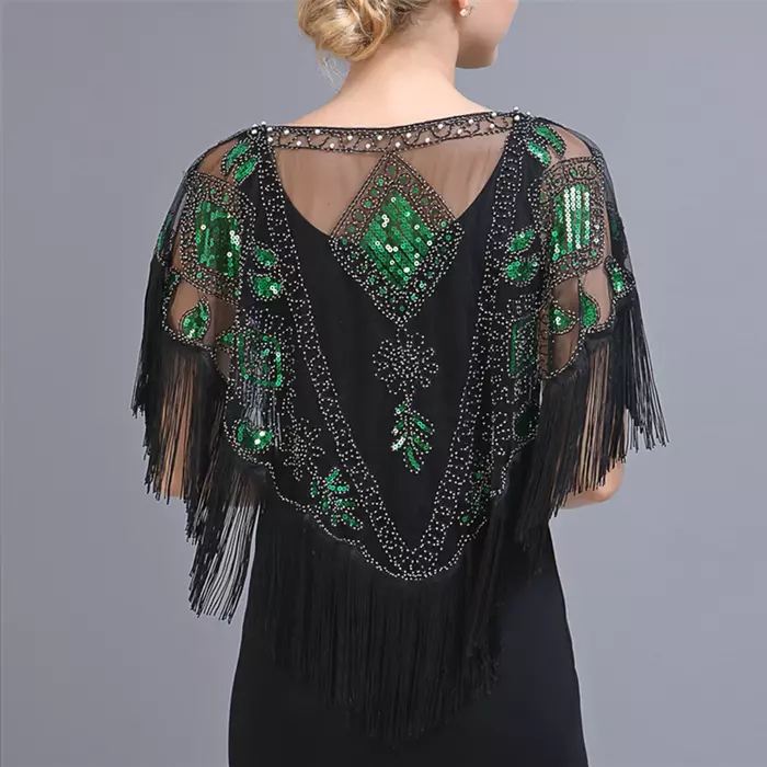 sequin cape