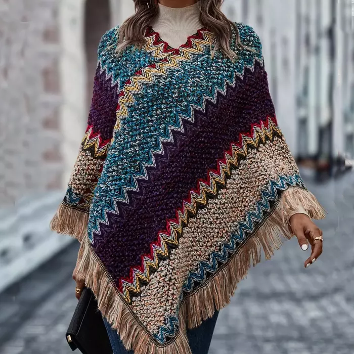 knitting poncho