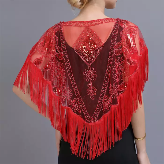 sequin cape