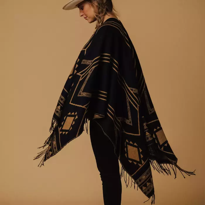 women poncho, women cape, indian poncho, tassel cape