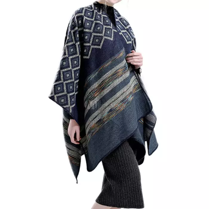 poncho, cape, warm poncho, pattern poncho