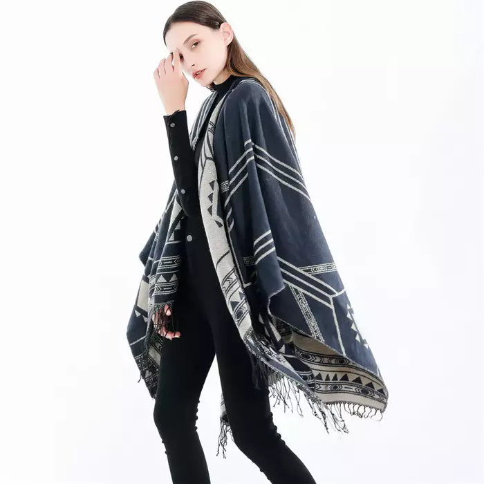 women poncho, women cape, indian poncho, tassel cape