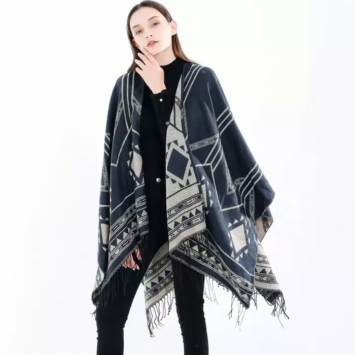 women poncho, women cape, indian poncho, tassel cape